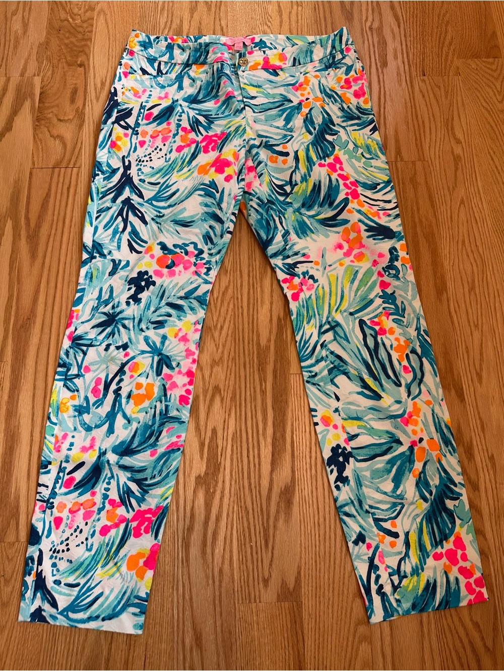 Lilli Pulitzer Serene Blue Tippy Top Kelly Pants